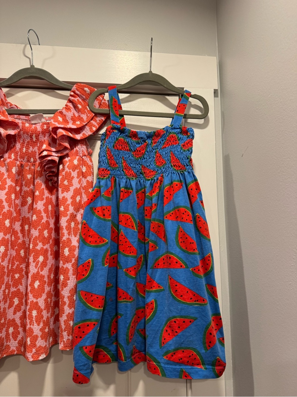 Hanna Andersson Zara Gap Toddler Girl Dress Bundle Lot 5T 6T Floral Watermelon - Picture 6 of 7